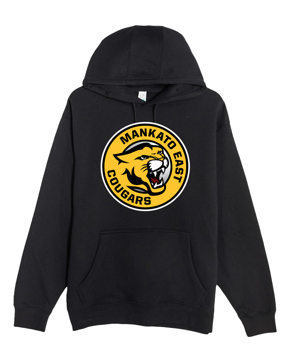Mankato East Spring - Black Hoodie Value - Full Front