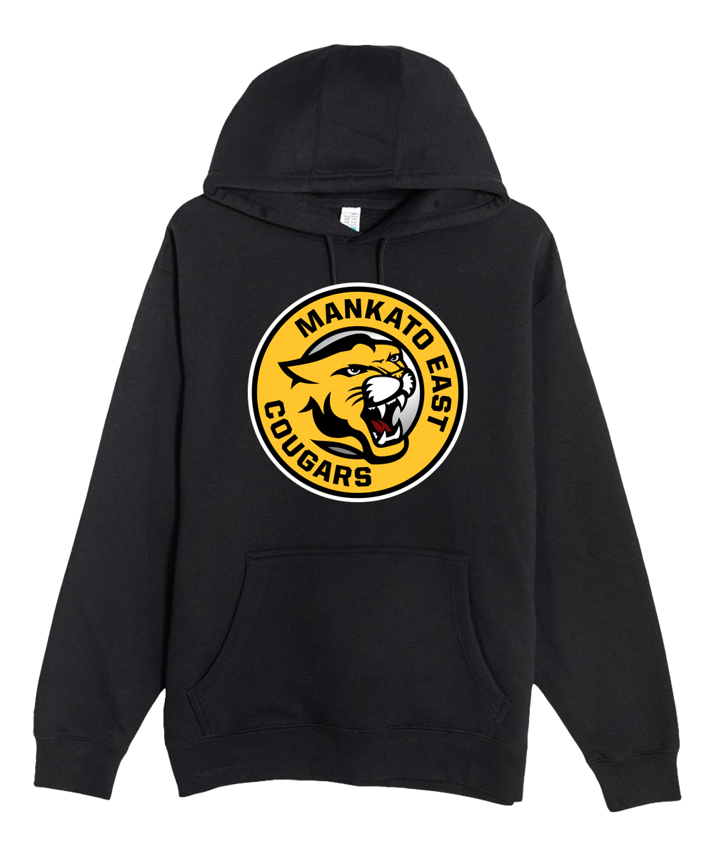 Mankato East Spring - Black Hoodie Value - Full Front