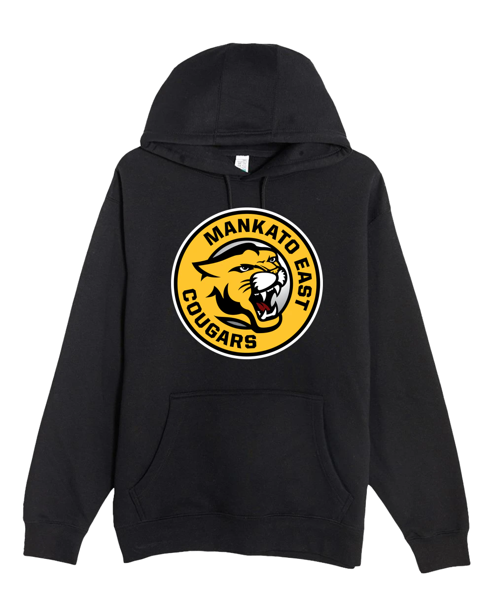 Mankato East Spring - Black Hoodie Value - Full Front
