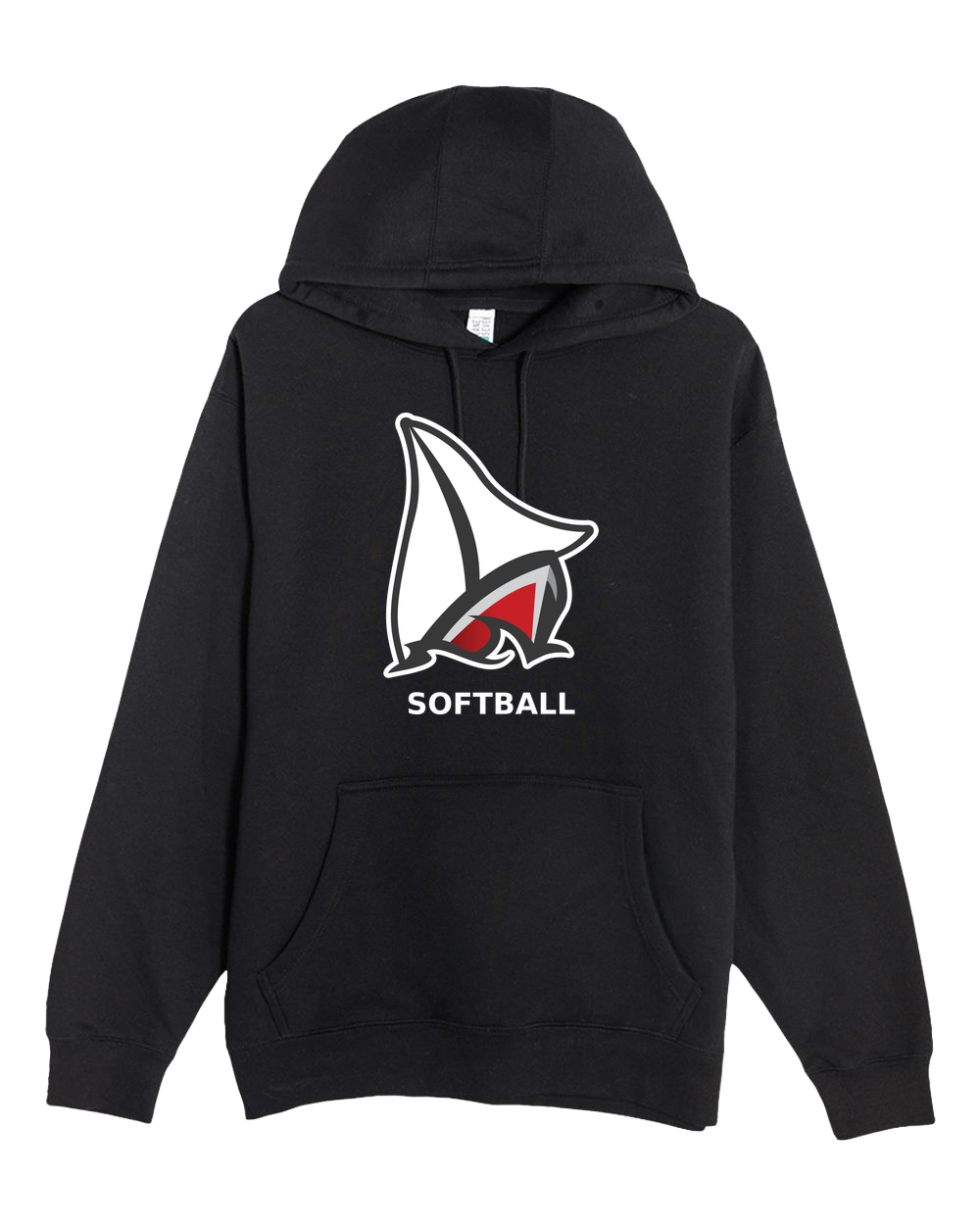 Detroit Lakes Softball - Black Hoodie Value - Full Front