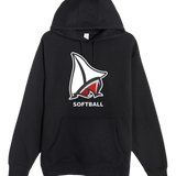 Detroit Lakes Softball - Black Hoodie Value - Full Front