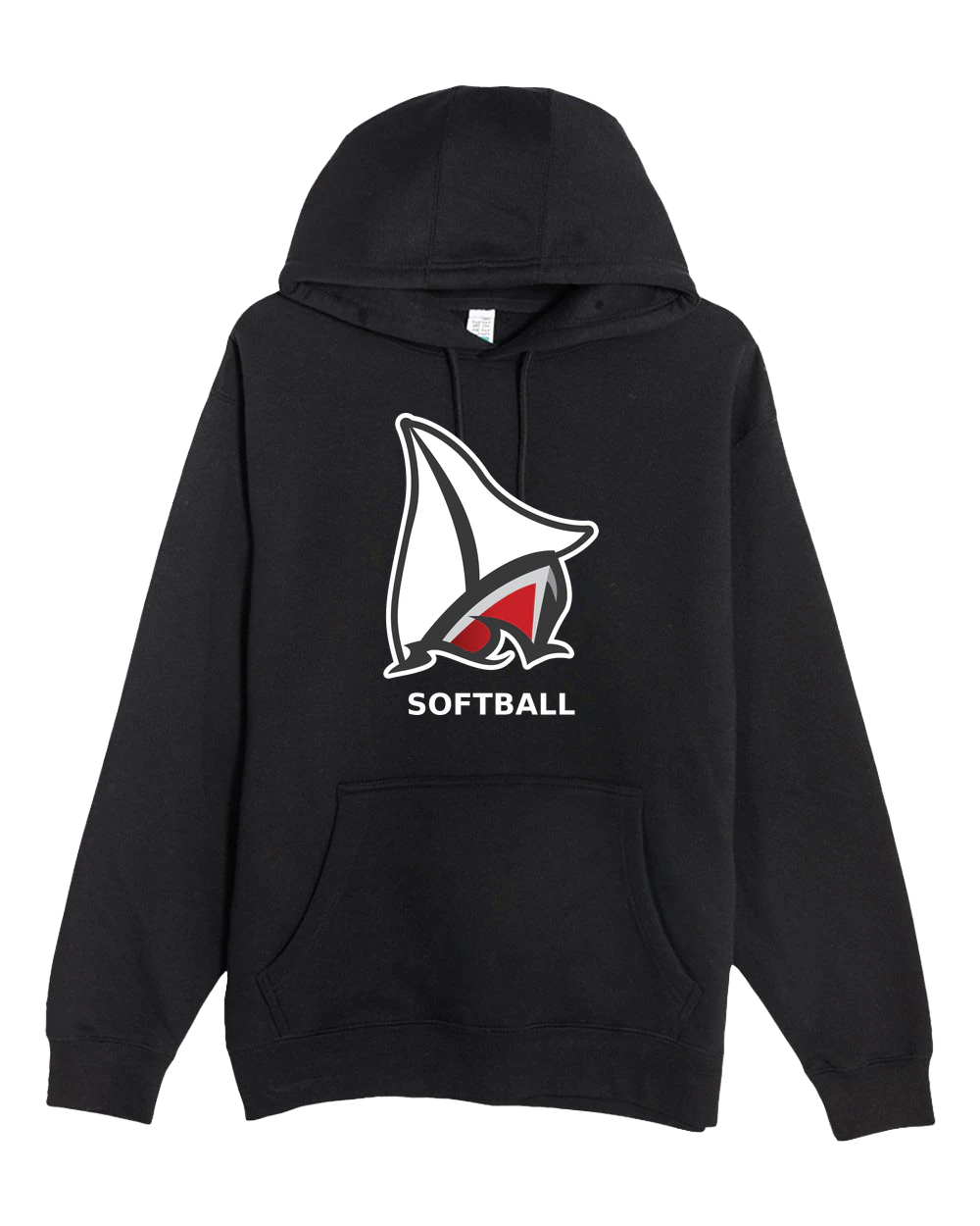 Detroit Lakes Softball - Black Hoodie Value - Full Front