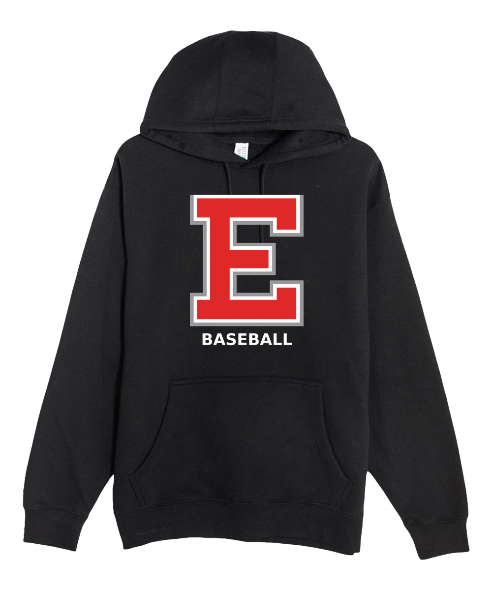 Duluth East Baseball - Black Hoodie Value - Full Front