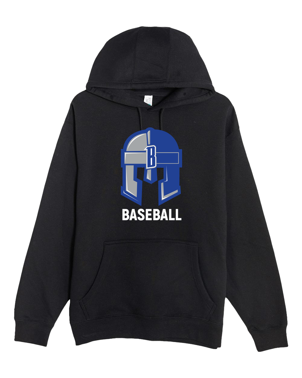 Brainerd Baseball - Black Hoodie Value - Full Front