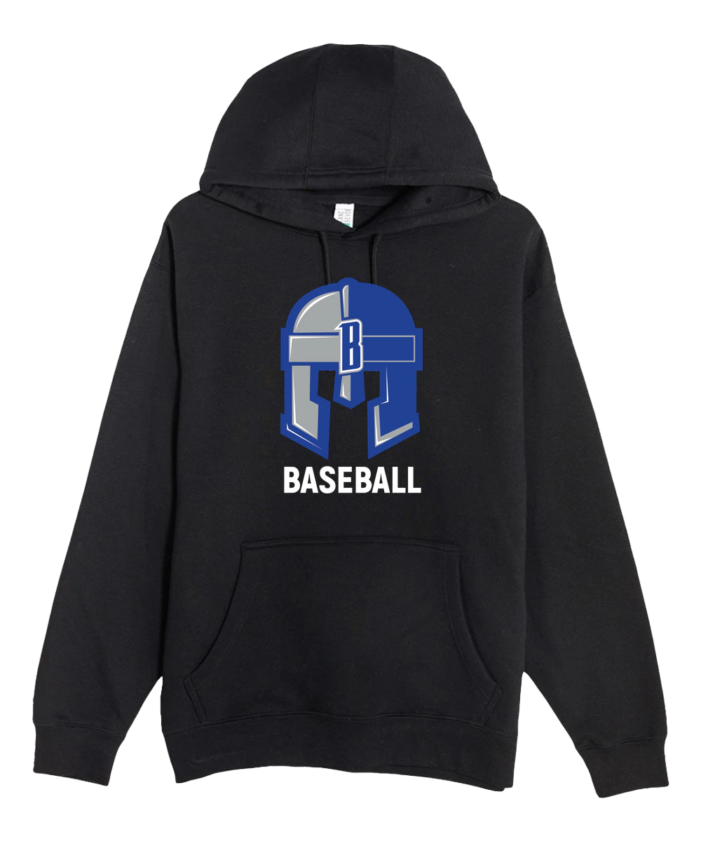 Brainerd Baseball - Black Hoodie Value - Full Front
