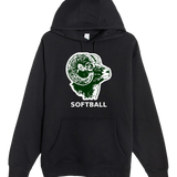 Roseau Softball - Black Hoodie Value - Full Front