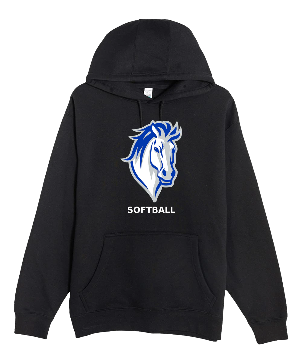 Mora Softball - Black Hoodie Value - Full Front