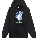 Mora Softball - Black Hoodie Value - Full Front