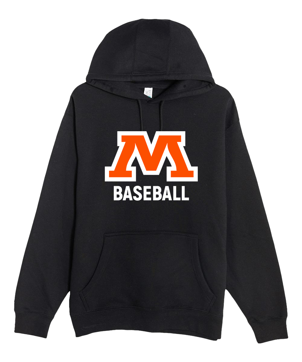 Moorhead Baseball - Black Hoodie Value - Full Front