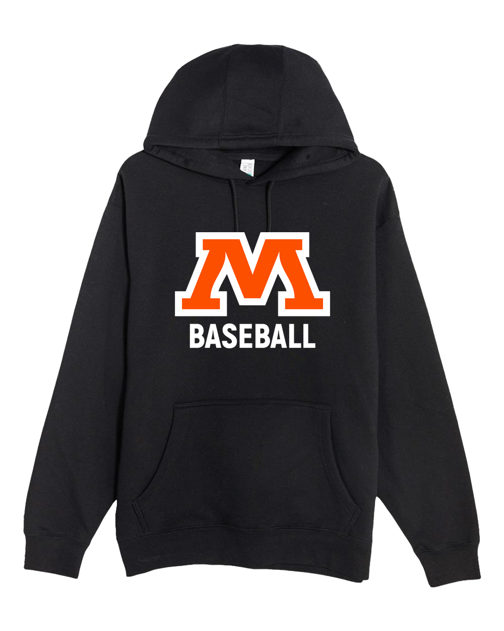 Moorhead Baseball - Black Hoodie Value - Full Front
