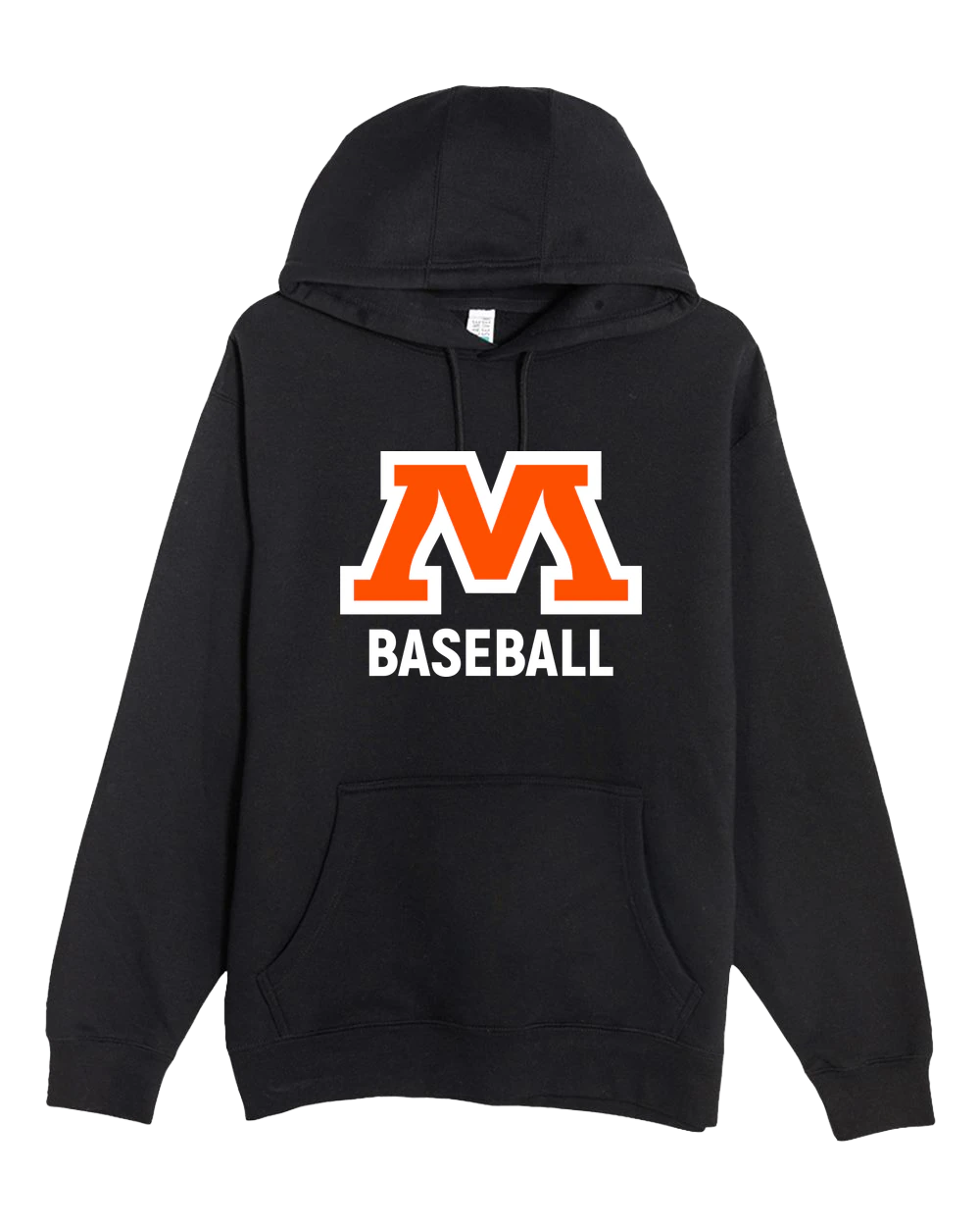Moorhead Baseball - Black Hoodie Value - Full Front