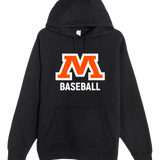 Moorhead Baseball - Black Hoodie Value - Full Front