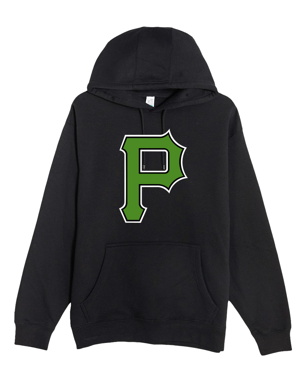 Pipestone Baseball - Black Hoodie Value - Full Front