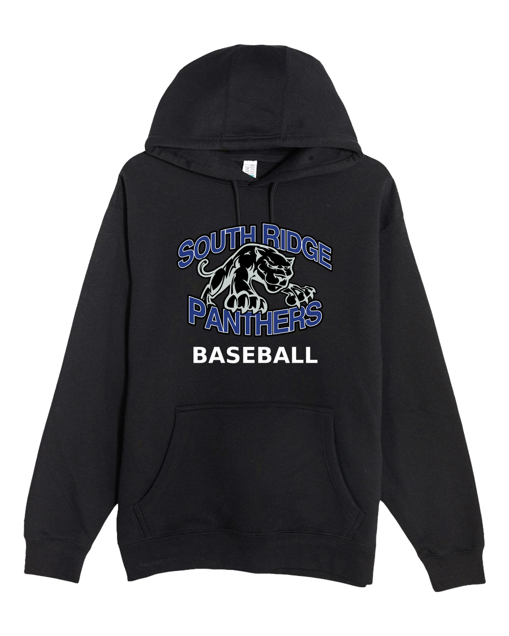 South Ridge Baseball - Black Hoodie Value - Full Front