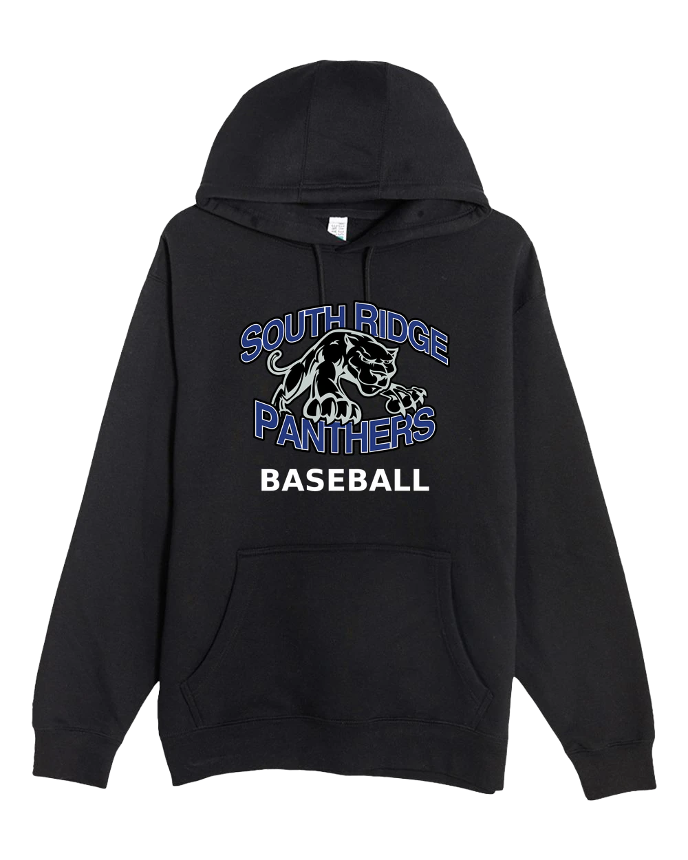 South Ridge Baseball - Black Hoodie Value - Full Front