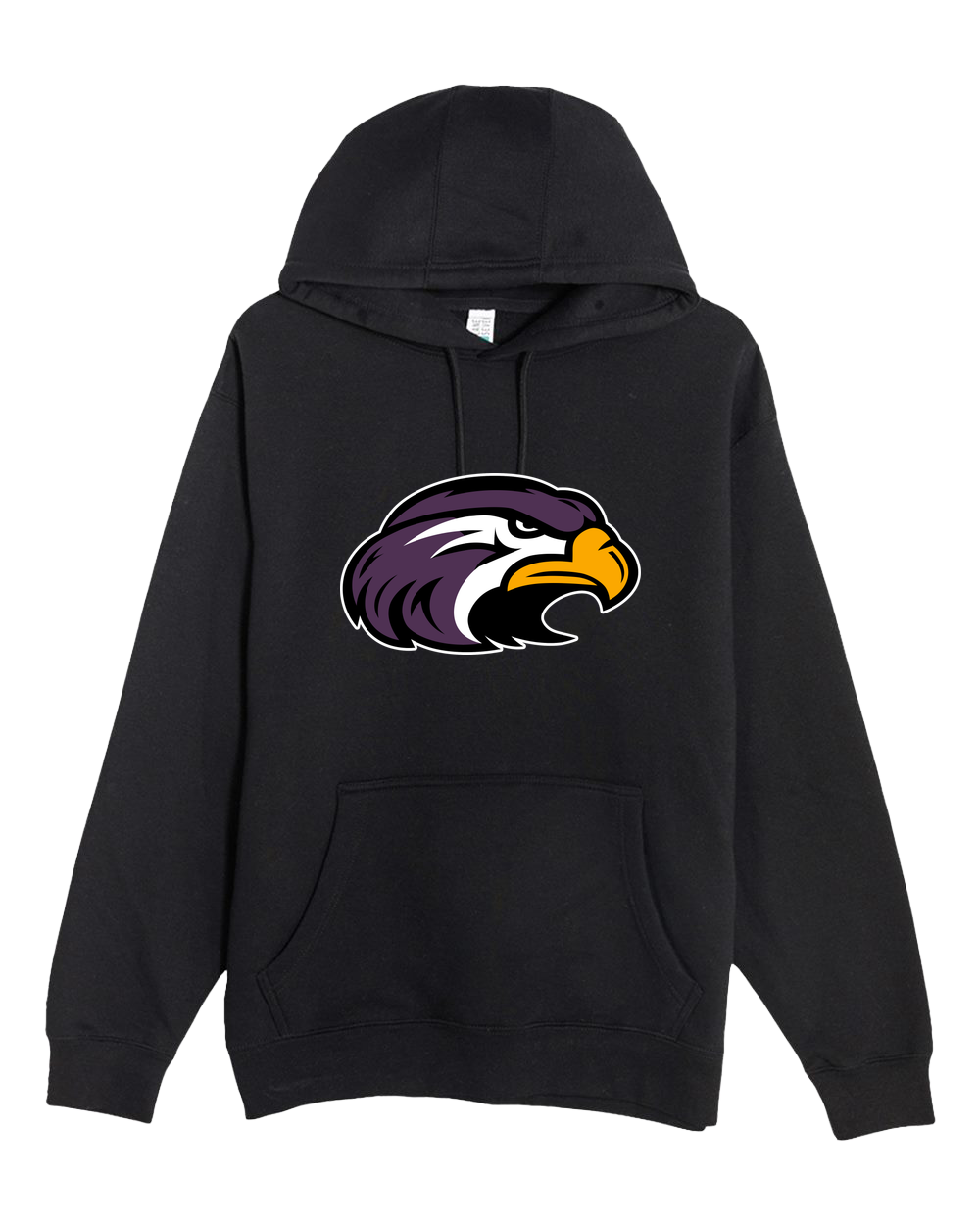 Montevideo Baseball - Black Hoodie Value - Full Front