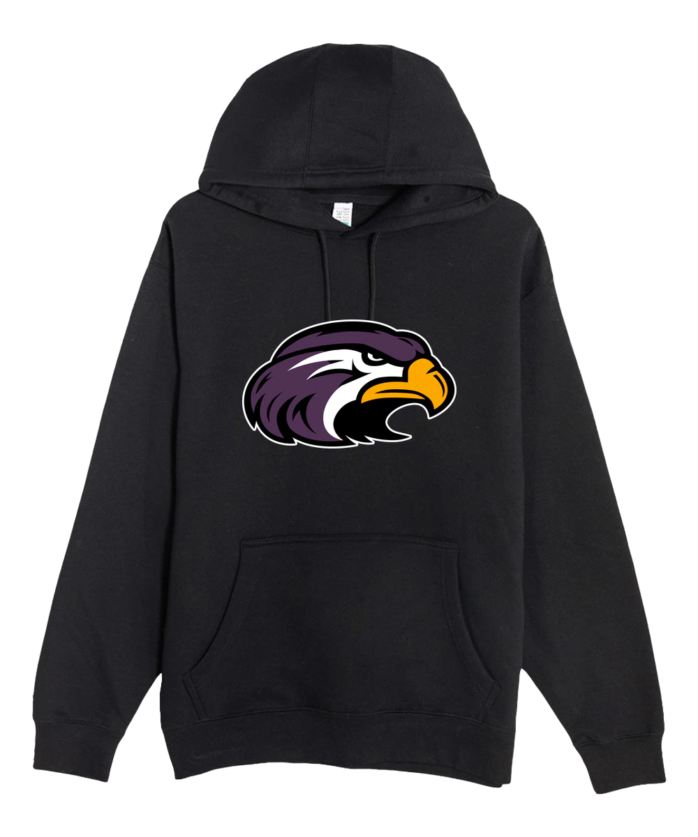 Montevideo Baseball - Black Hoodie Value - Full Front