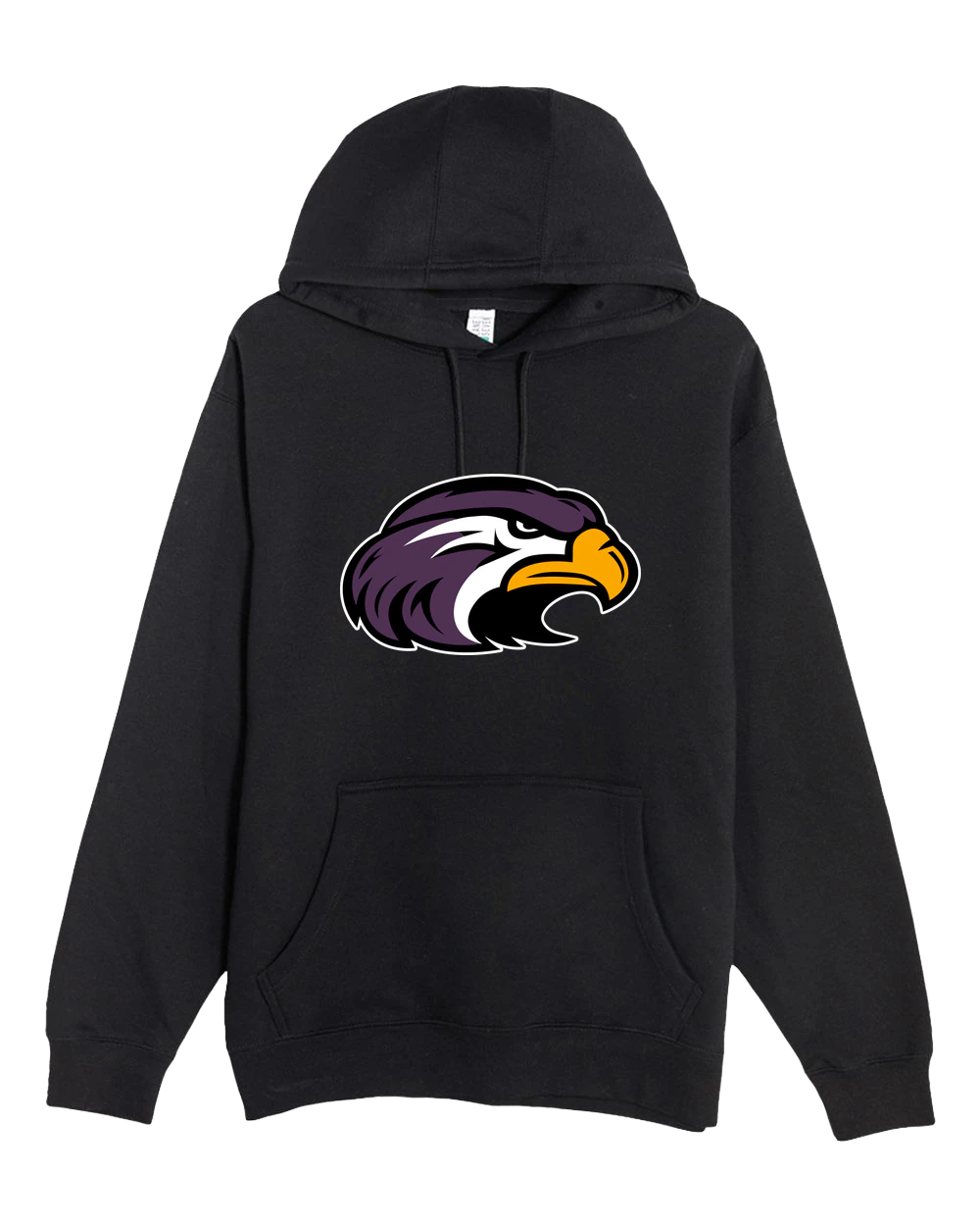 Montevideo Baseball - Black Hoodie Value - Full Front