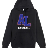 Albert Lea Youth Baseball - Black Hoodie Value - Full Front