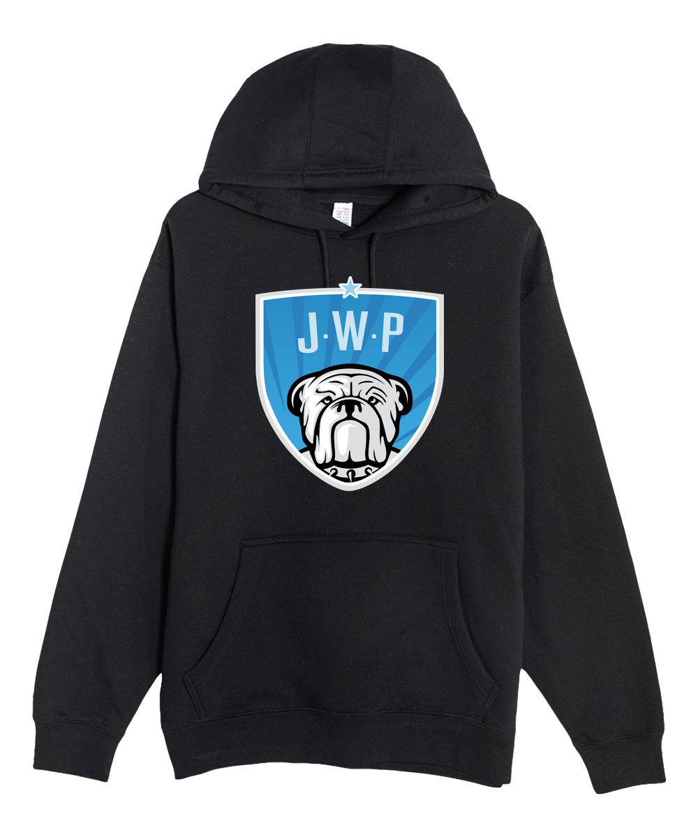 JWP Youth Baseball and Softball - Black Hoodie Value - Full Front