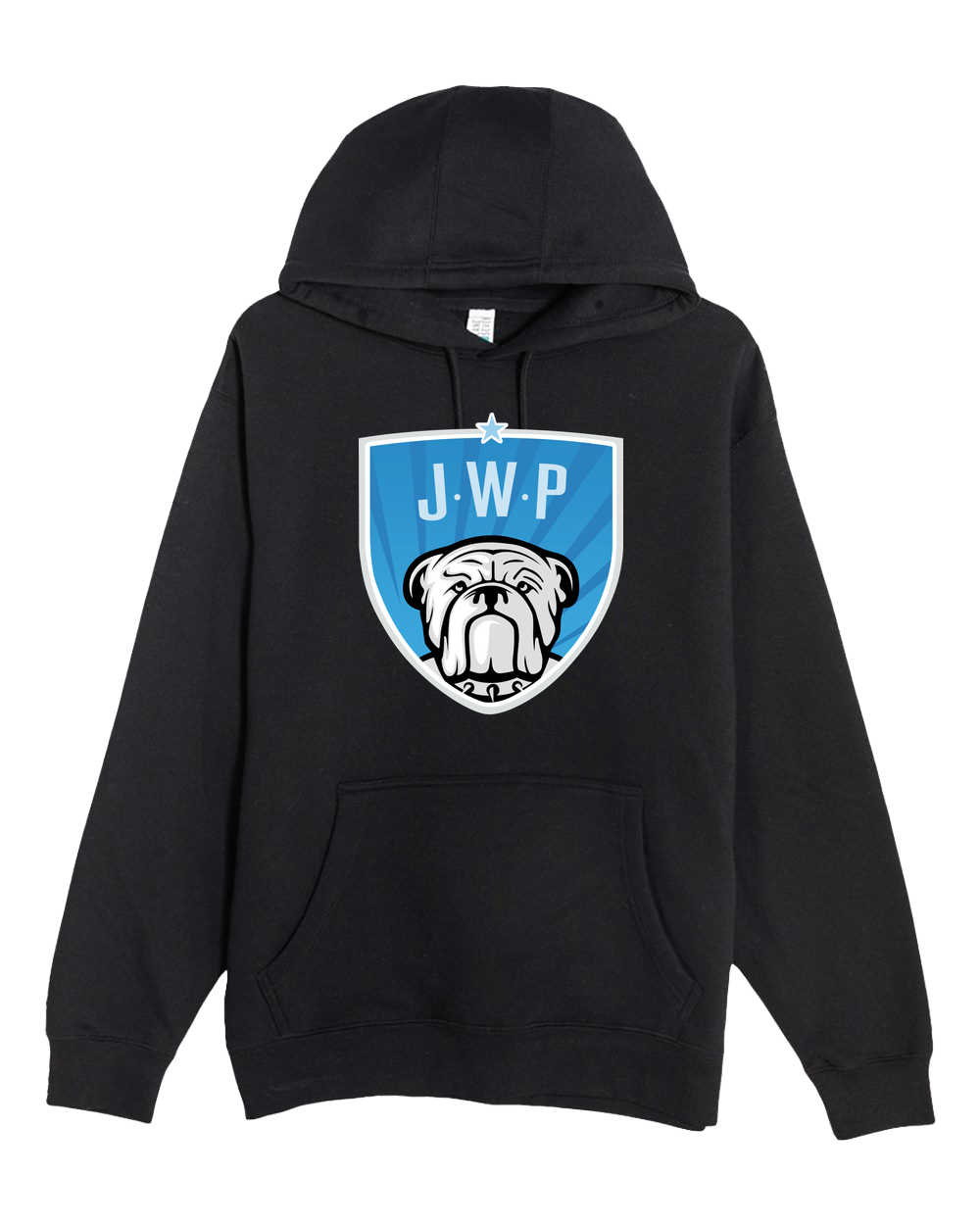 JWP Youth Baseball and Softball - Black Hoodie Value - Full Front