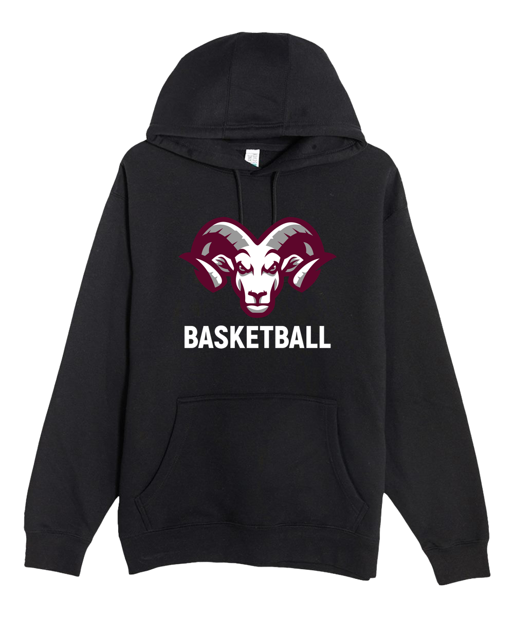 Riverview Basketball - Black Hoodie Value - Full Front
