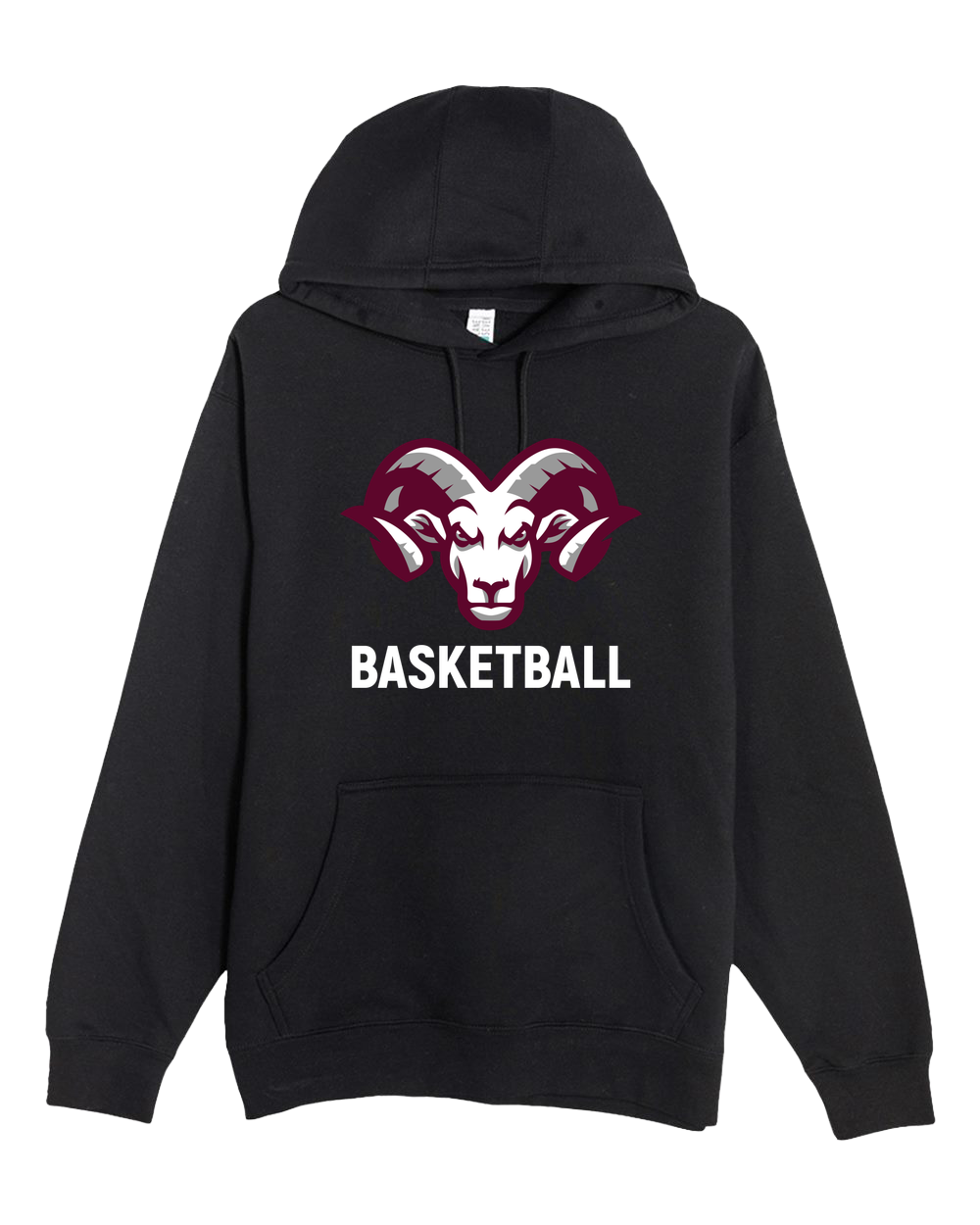 Riverview Basketball - Black Hoodie Value - Full Front