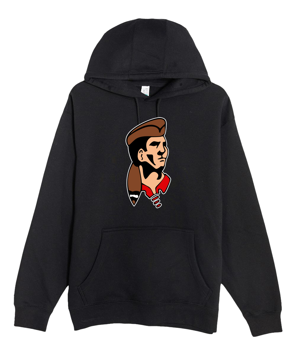 Logan Baseball - Black Hoodie Value - Full Front