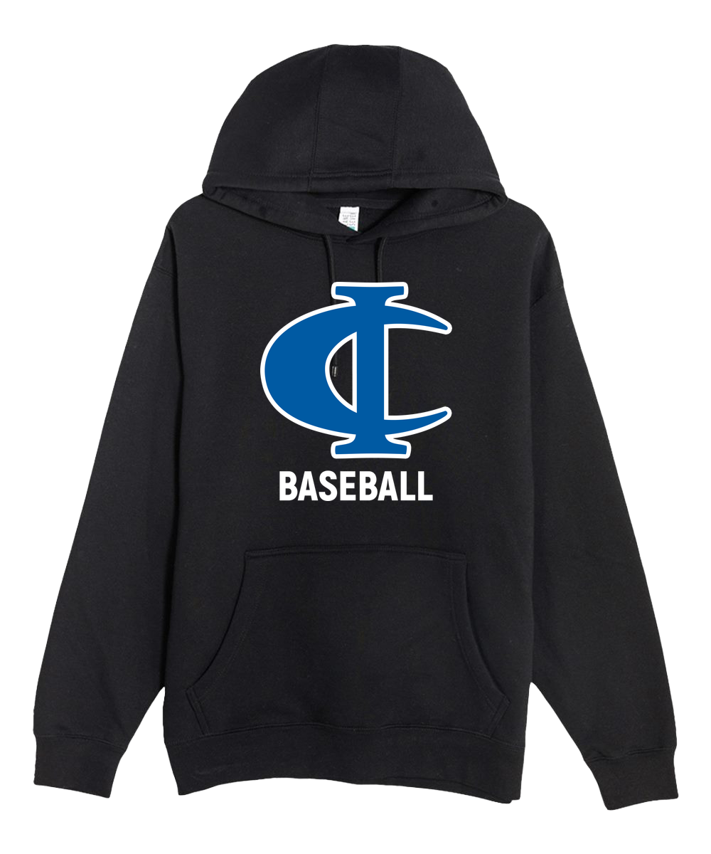 Cambridge Isanti Baseball - Black Hoodie Value - Full Front