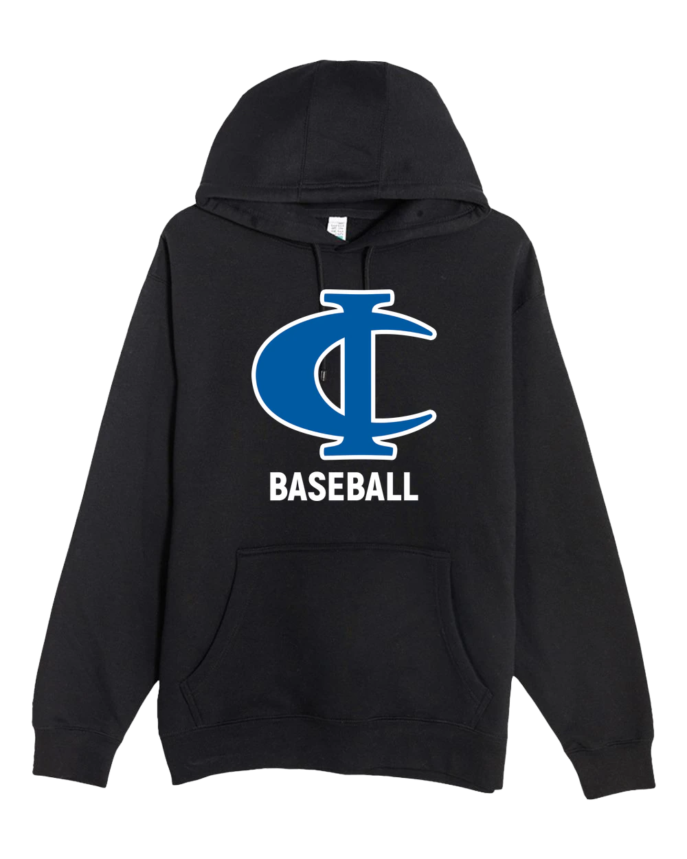Cambridge Isanti Baseball - Black Hoodie Value - Full Front