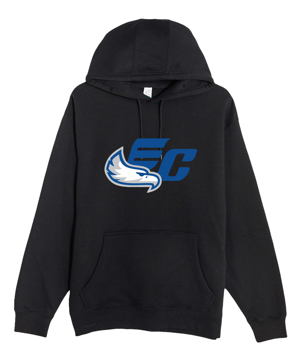 East Central Spring Sports - Black Hoodie Value - Full Front