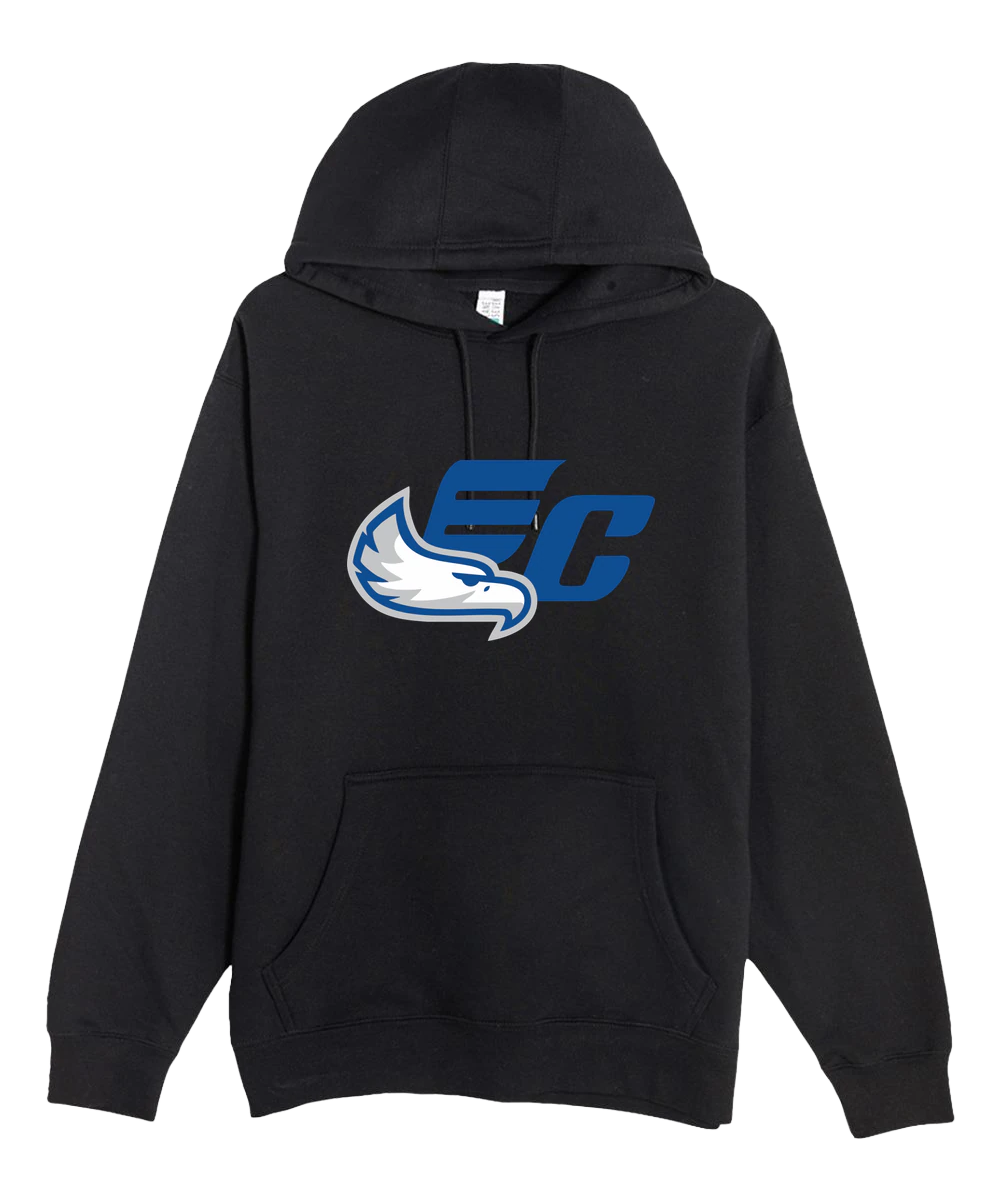 East Central Spring Sports - Black Hoodie Value - Full Front