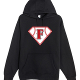 Fairmont Baseball - Black Hoodie Value - Full Front