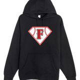 Fairmont Baseball - Black Hoodie Value - Full Front
