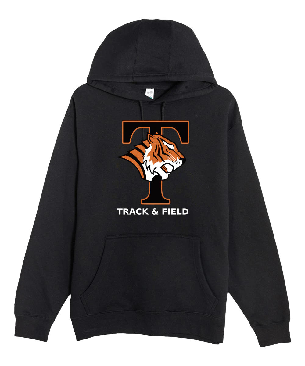 St. Cloud Tech Track & Field - Black Hoodie Value - Full Front