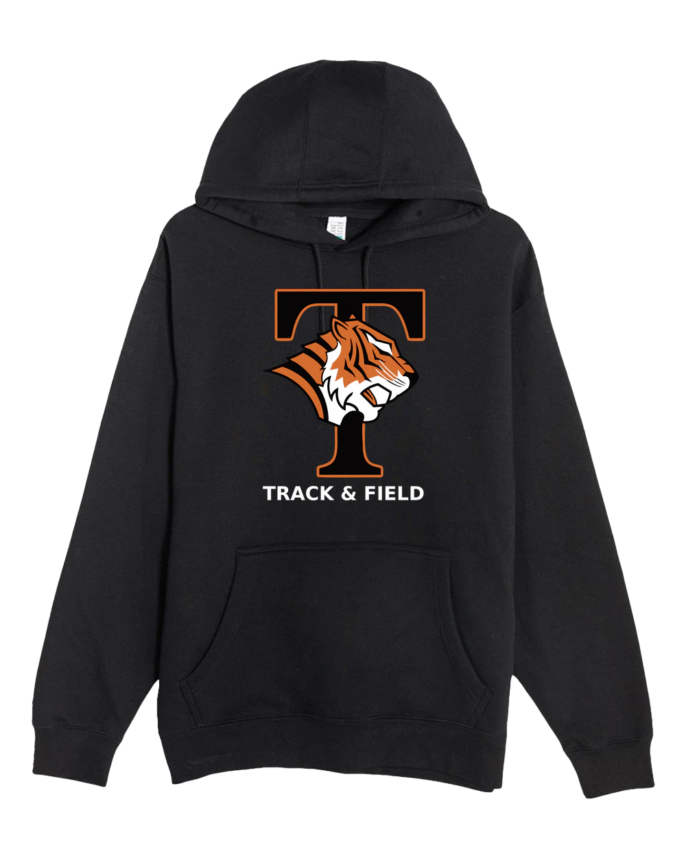 St. Cloud Tech Track & Field - Black Hoodie Value - Full Front