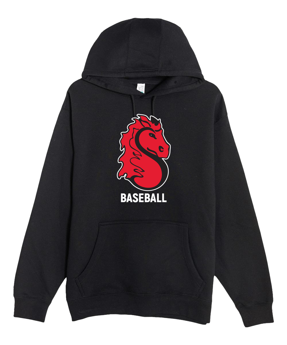 Stillwater Baseball - Black Hoodie Value - Full Front