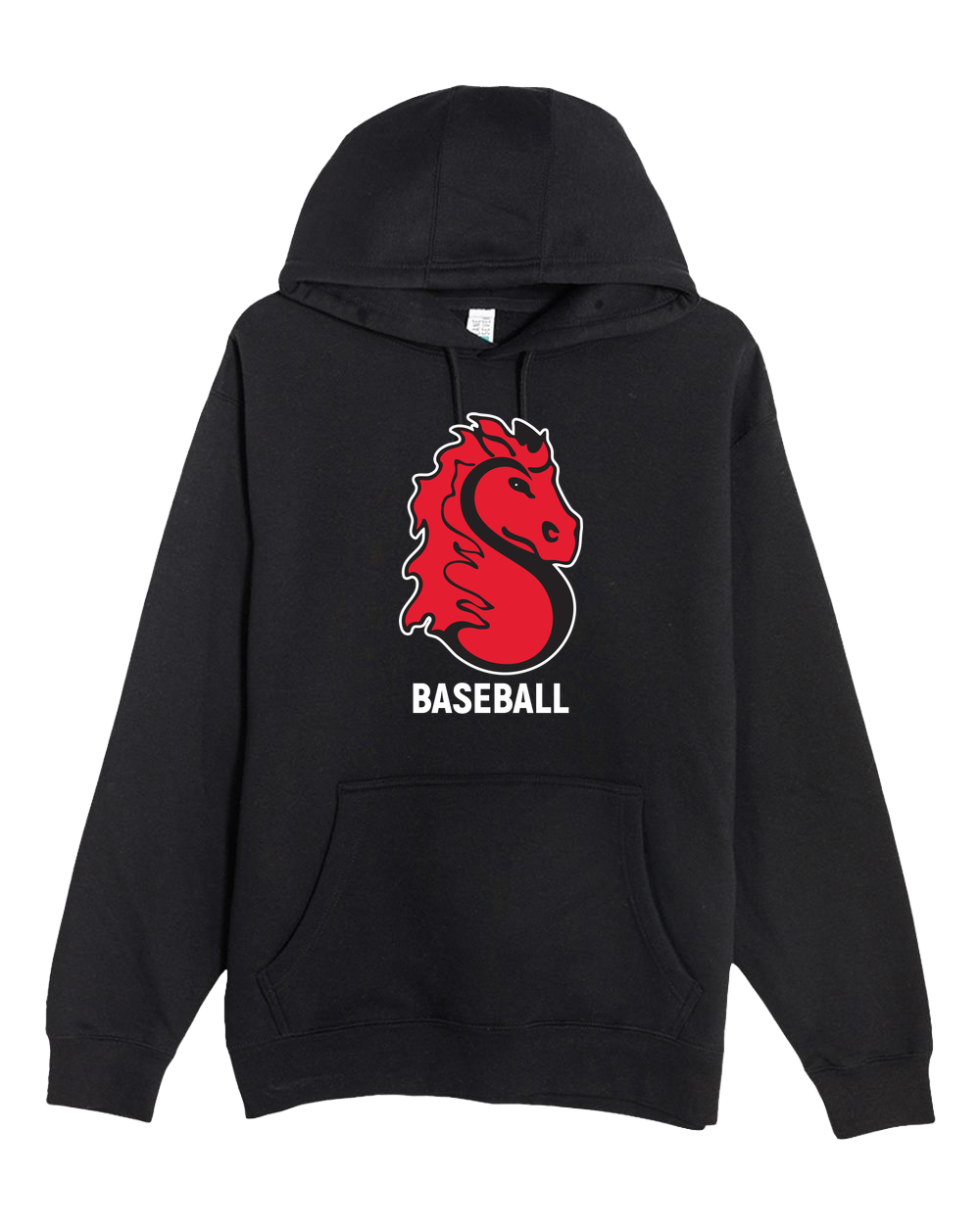 Stillwater Baseball - Black Hoodie Value - Full Front