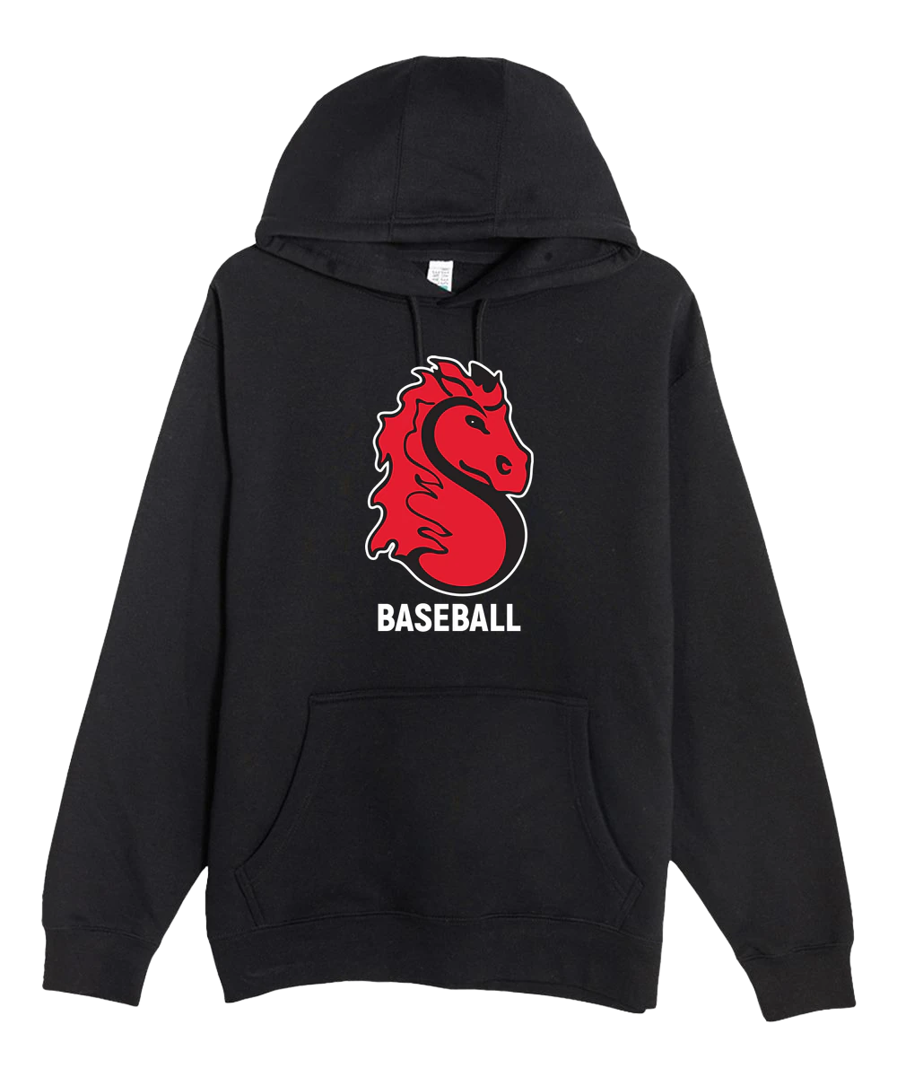 Stillwater Baseball - Black Hoodie Value - Full Front