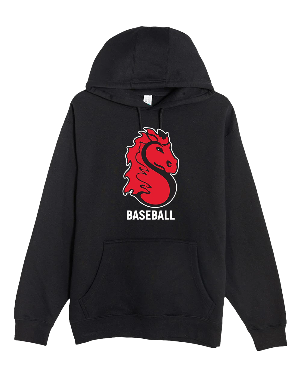 Stillwater Baseball - Black Hoodie Value - Full Front