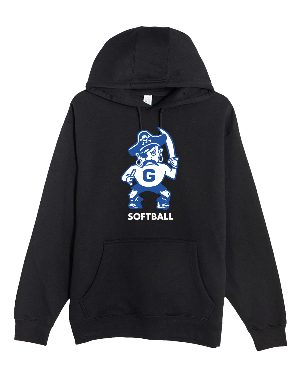 Galena Softball - Black Hoodie Value - Full Front