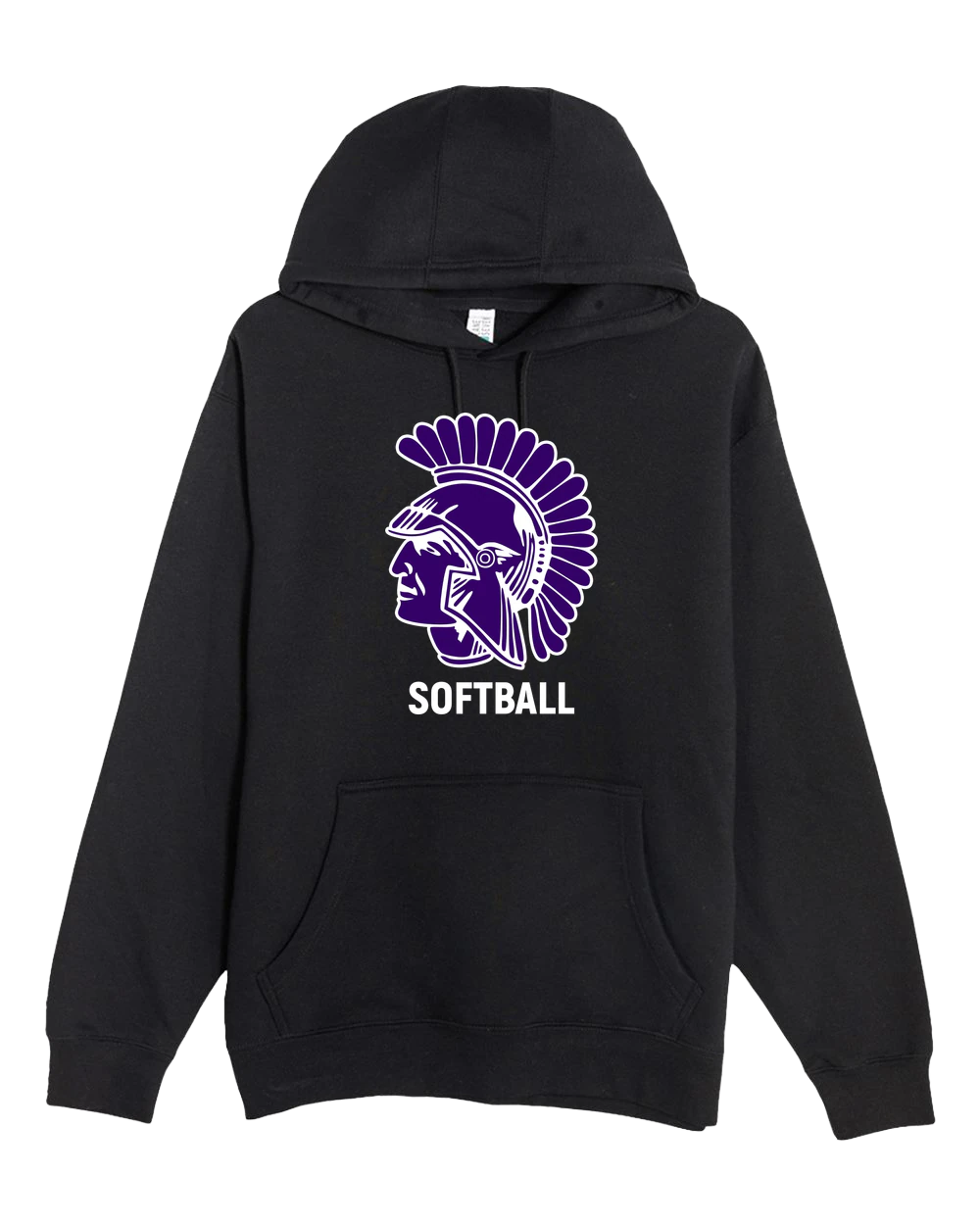 Barnesville Softball - Black Hoodie Value - Full Front