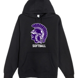 Barnesville Softball - Black Hoodie Value - Full Front