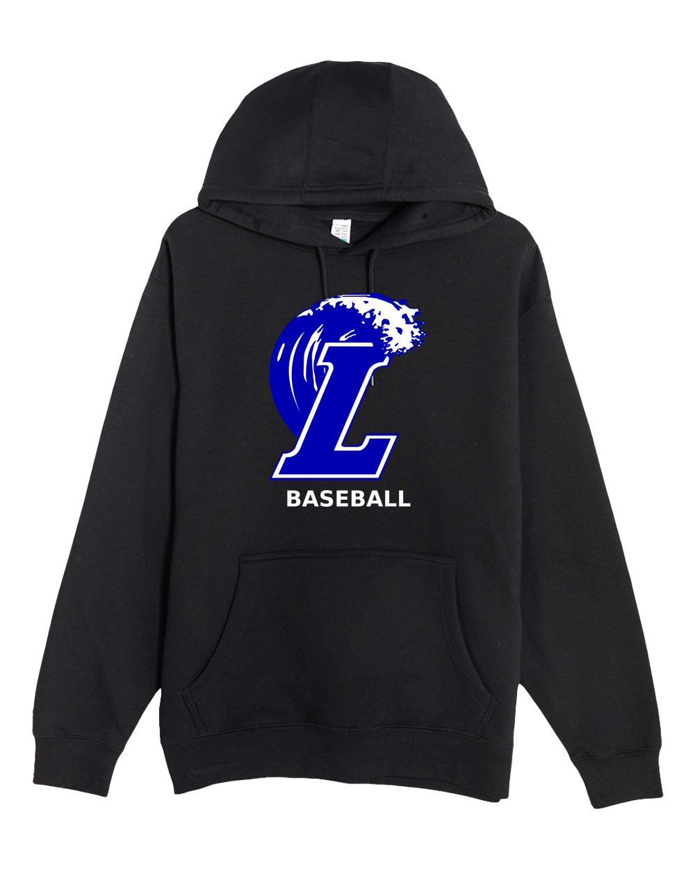 Lakeview Baseball - Black Hoodie Value - Full Front