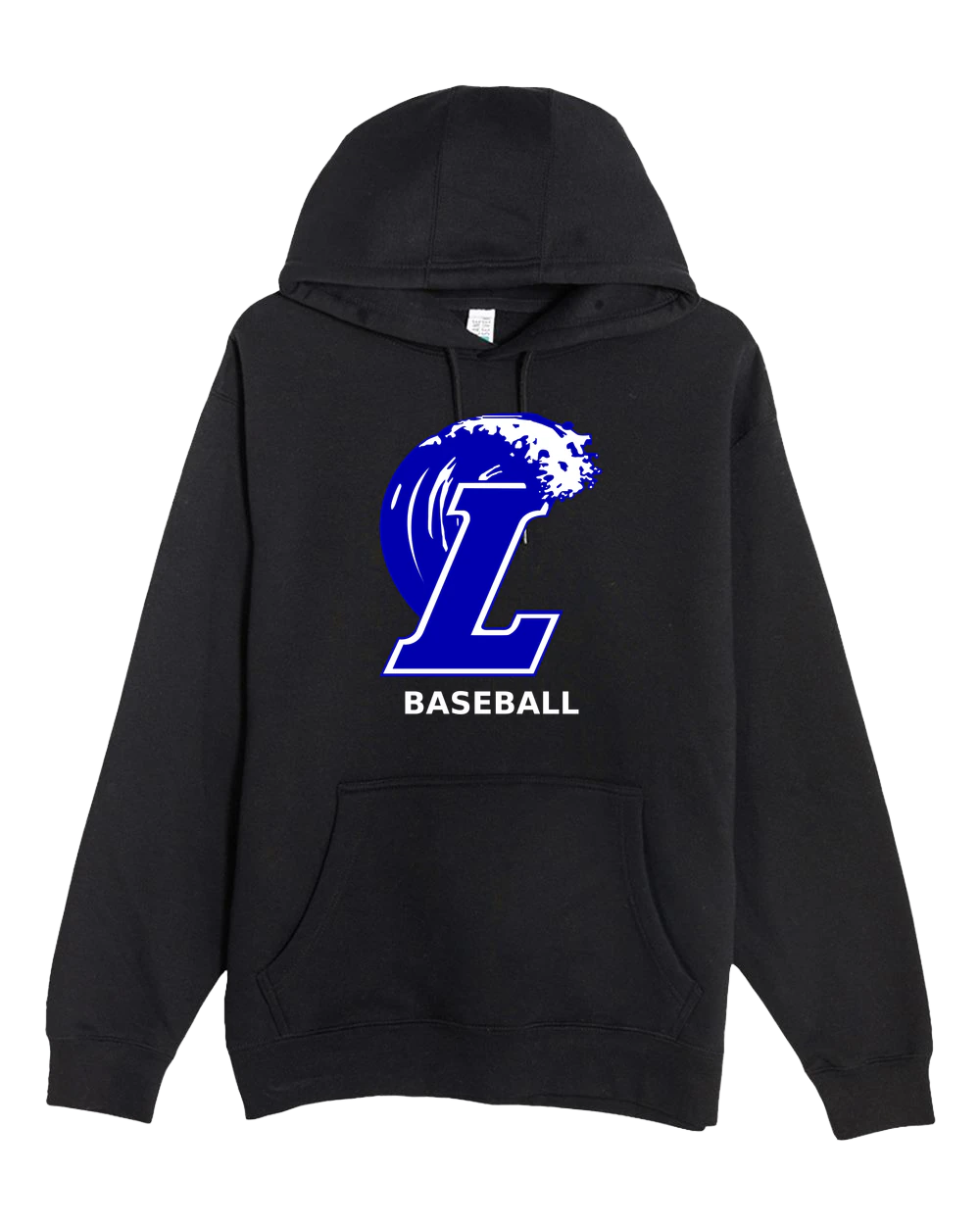 Lakeview Baseball - Black Hoodie Value - Full Front