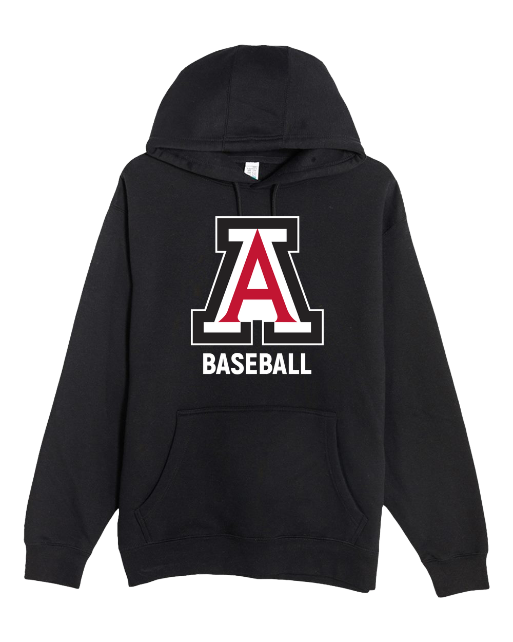 Amboy Baseball - Black Hoodie Value - Full Front