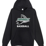 Faribault Baseball - Black Hoodie Value - Full Front