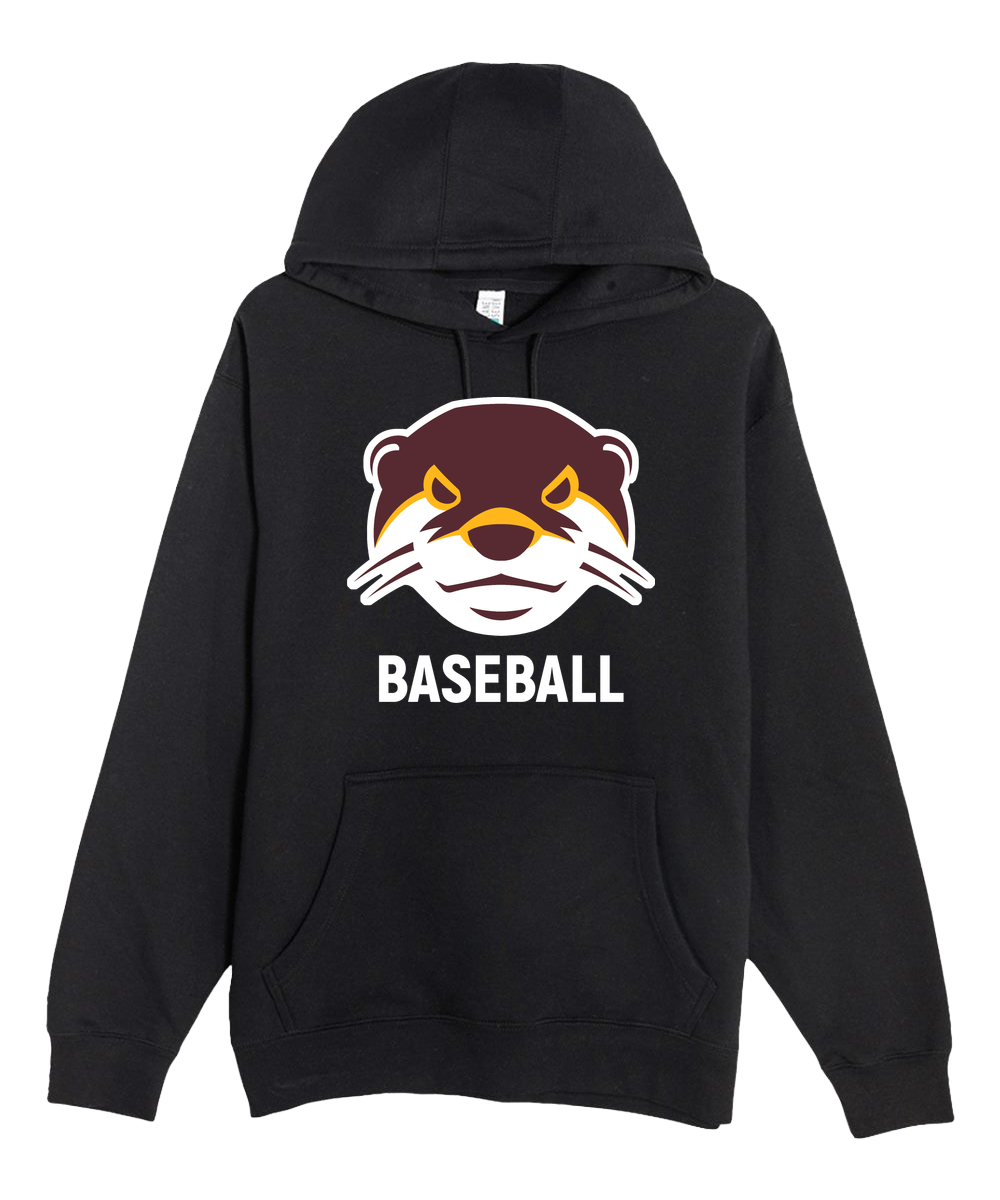 Fergus Falls Baseball - Black Hoodie Value - Full Front
