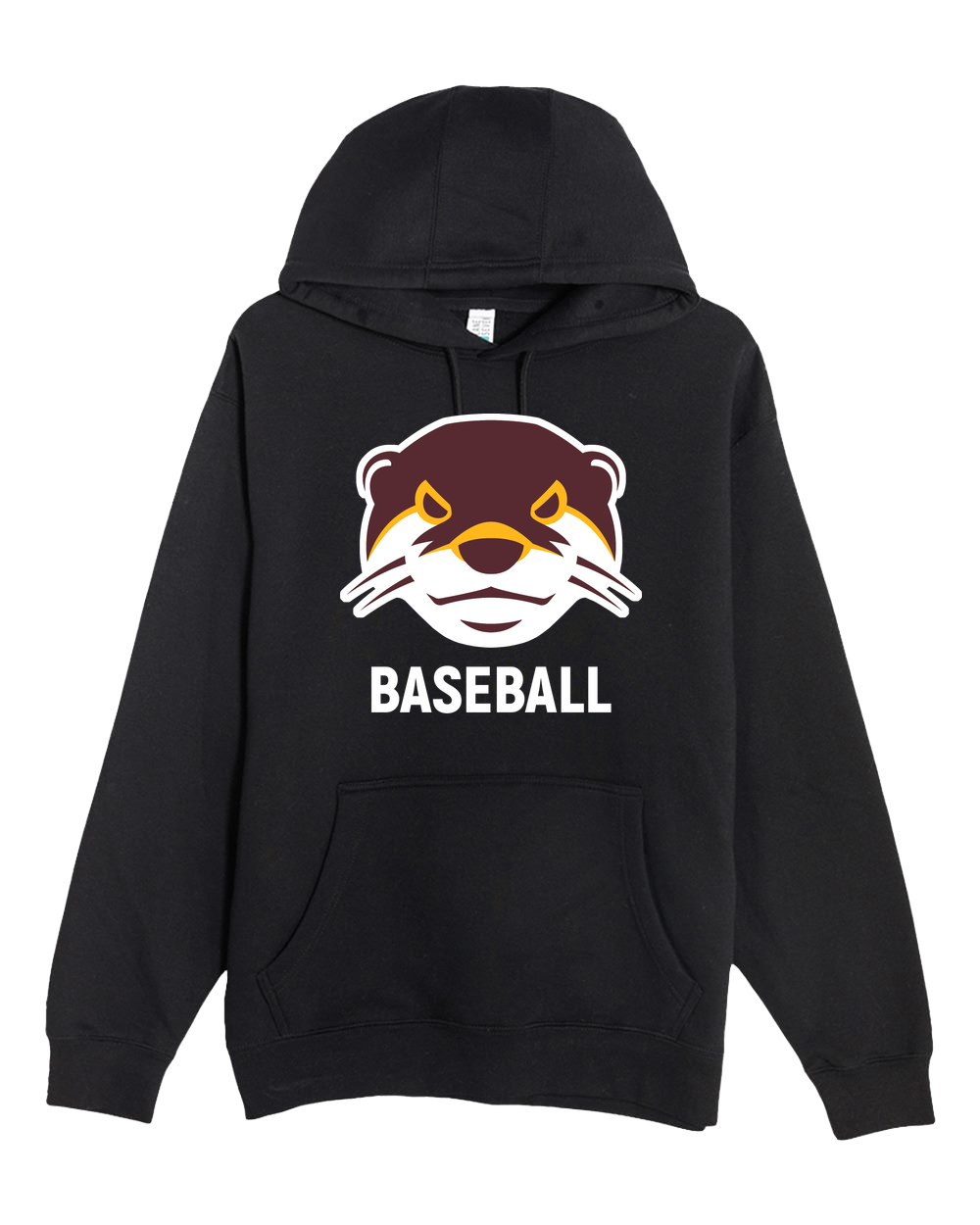 Fergus Falls Baseball - Black Hoodie Value - Full Front