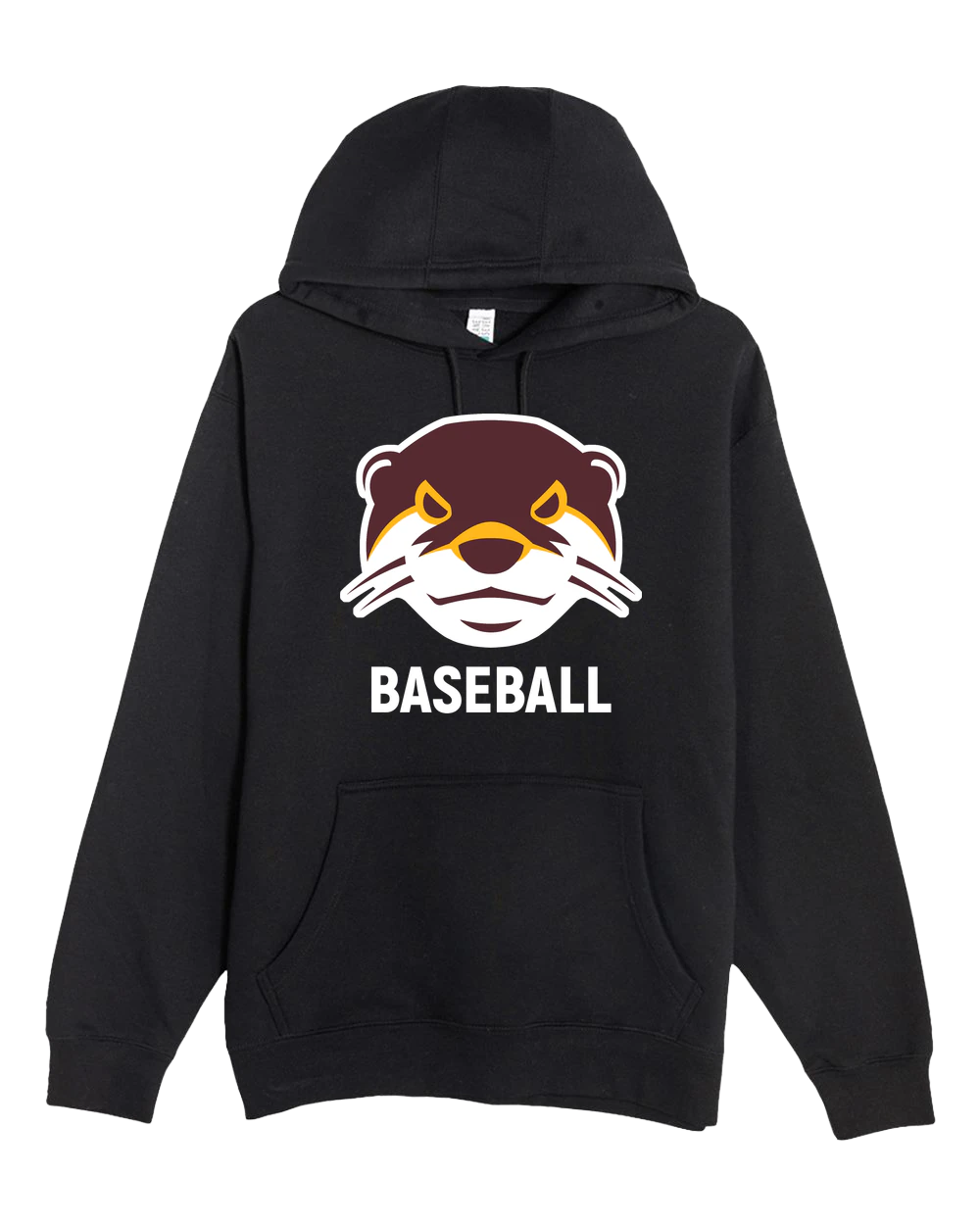 Fergus Falls Baseball - Black Hoodie Value - Full Front